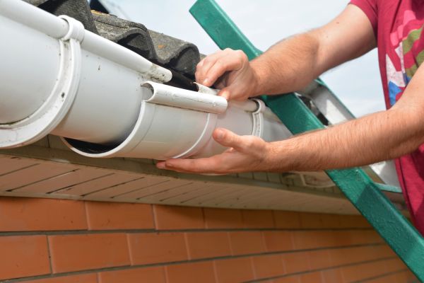 Large Gutter Repair in Macon